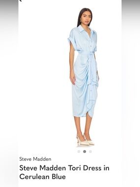 STEVE MADDEN Tori DRESS SZ 6 cerulean blue nwt lightweight dress